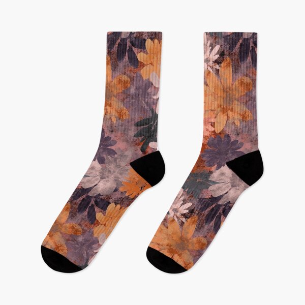 Item preview, Autumn Petals – Textured Floral Collage in Fall Hues designed and sold by HausKatz.