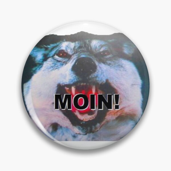 Item preview, Bad-tempered wolf says MOIN! designed and sold by ZoffArt-Shop.