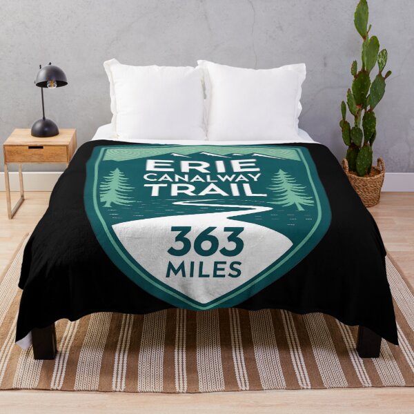 Item preview, Erie Canalway Trail Emblem Sticker – 363 Miles Vintage Hiking & Biking Badge designed and sold by VividOrganica.
