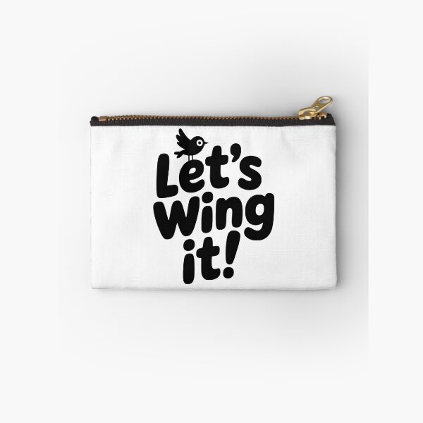 Item preview, Let's Wing It! Cute Bird Pun designed and sold by PMCreative.