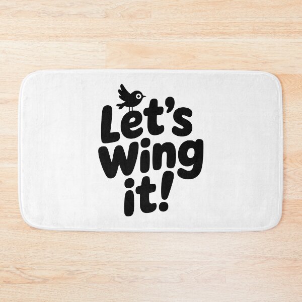 Item preview, Let's Wing It! Cute Bird Pun designed and sold by PMCreative.