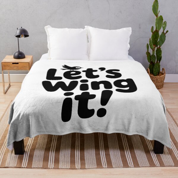 Item preview, Let's Wing It! Cute Bird Pun designed and sold by PMCreative.
