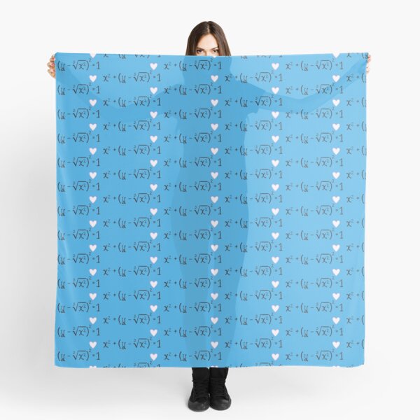 Math heart (blue) Scarf