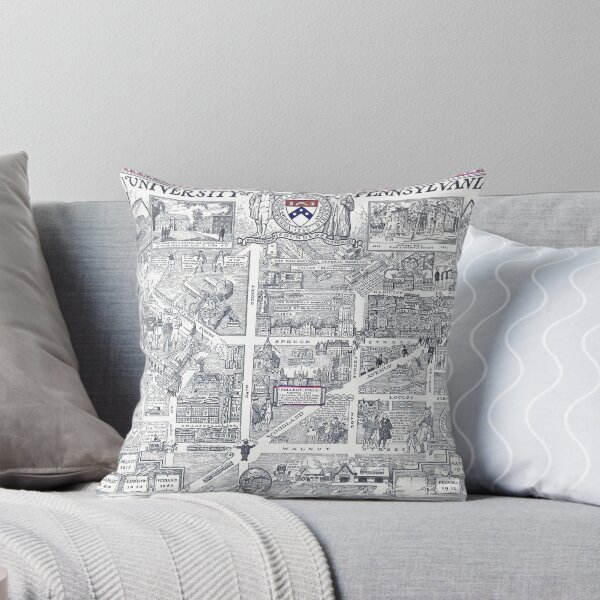 Item preview, PHILADELPHIA University map PENNSYLVANIA dormitorio decoración graduado designed and sold by FrenchPrinting.