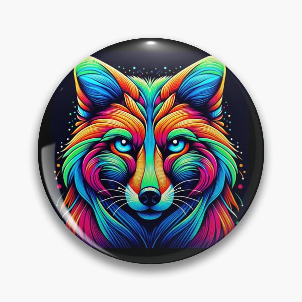 Item preview, colorful cute fox designed and sold by Dogandesighn.