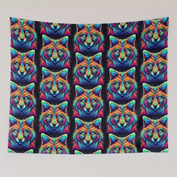 Item preview, colorful cute fox designed and sold by Dogandesighn.