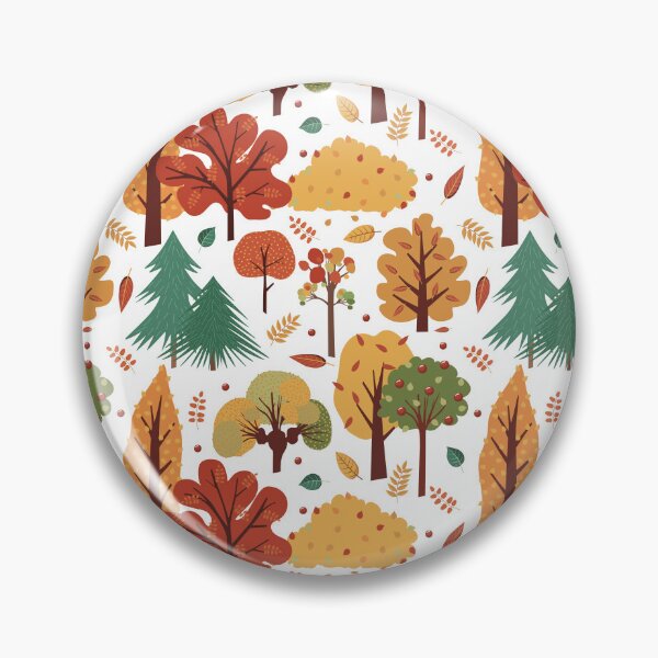 Item preview, Hand-Drawn Seamless Autumn Forest Pattern with Vibrant Fall Trees and Leaves designed and sold by KosaUA.