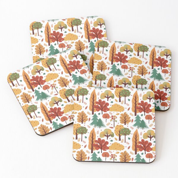 Item preview, Hand-Drawn Seamless Autumn Forest Pattern with Vibrant Fall Trees and Leaves designed and sold by KosaUA.
