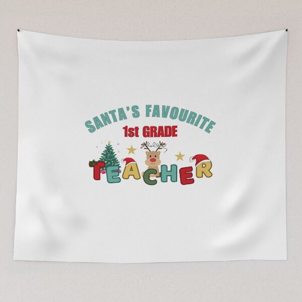 Item preview, Santa’s Favourite 1st Grade Teacher designed and sold by DixieGirlStudio.