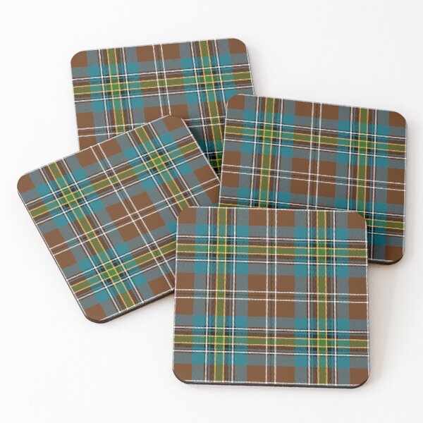 Item preview, Mid Century Modern Plaid Pattern in Deep Tones Teal, Brown, Green, and Yellow. designed and sold by Plaidistry.