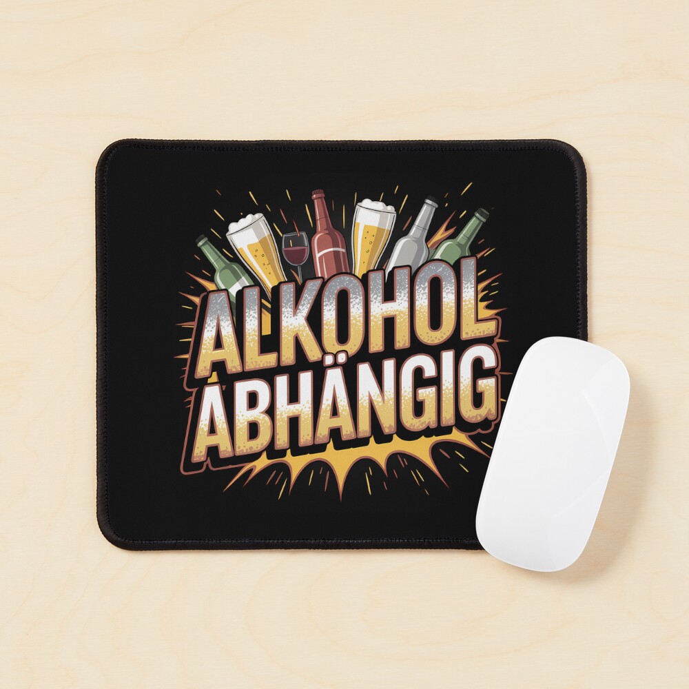 Alkohol Abhängig - Funny Drinking Meme Sticker