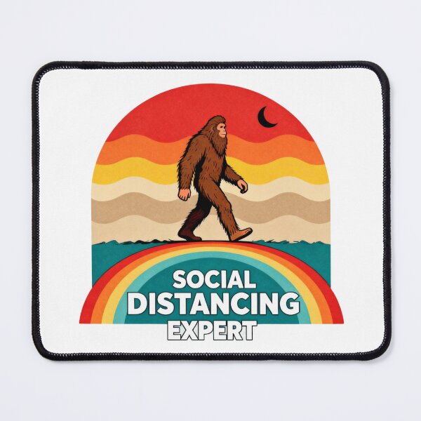 Item preview, Funny Bigfoot Social Distancing Expert designed and sold by fangt30.