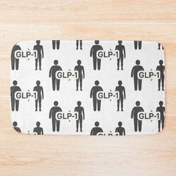 Item preview, GLP1 concept with silhouette of two bodies illustrating weight change, AI generated designed and sold by dvoevnore.