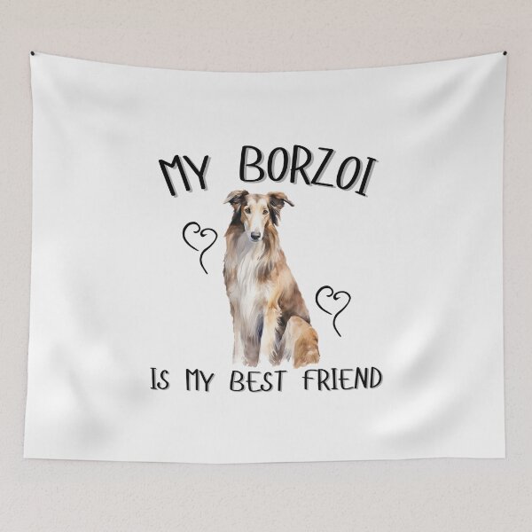 Item preview, My Borzoi Is My Best Friend designed and sold by Viikis.