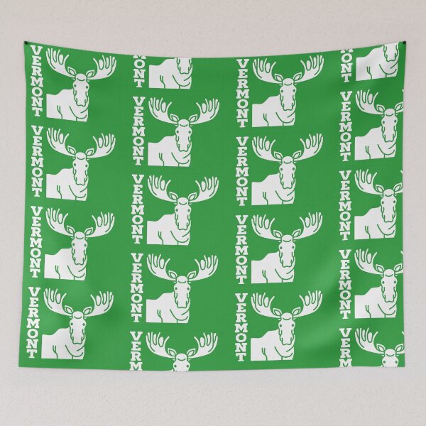 Item preview, Vermont Moose Retro Wildlife Nature Design designed and sold by ArtSpireWorks.