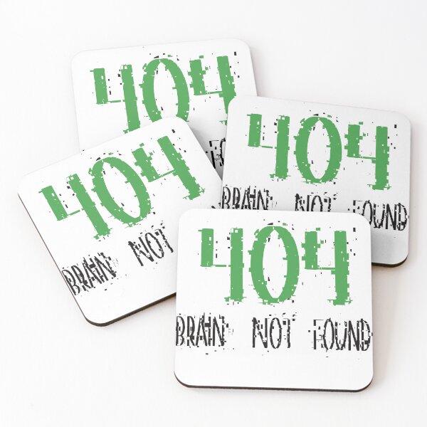 Item preview,  Error 404  Brain Not Found, Student & Gamer Gift Idea designed and sold by Anna-Kik.
