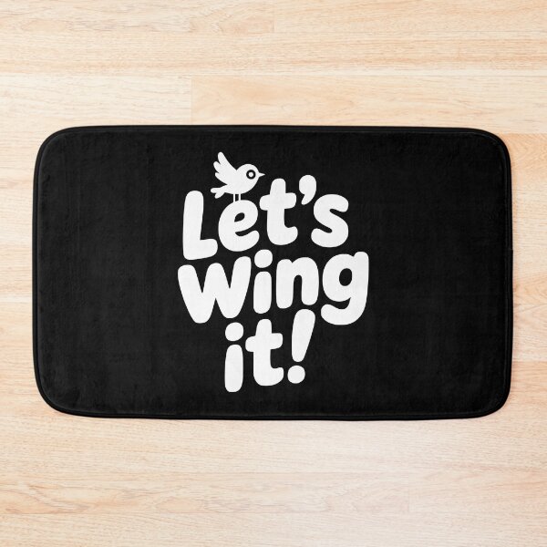Item preview, Let's Wing It! Funny Bird Pun designed and sold by PMCreative.