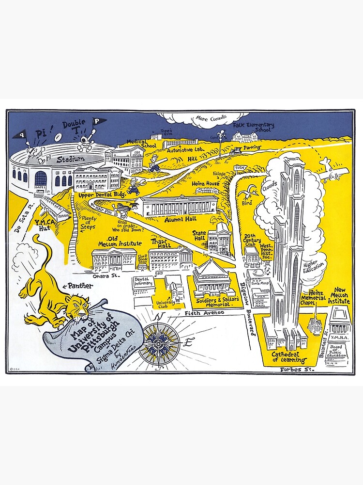 Graduation Gift Idea Pittsburgh Pennsylvania State Gicl\u00e9e Map Art Print Dorm Decor 8x10