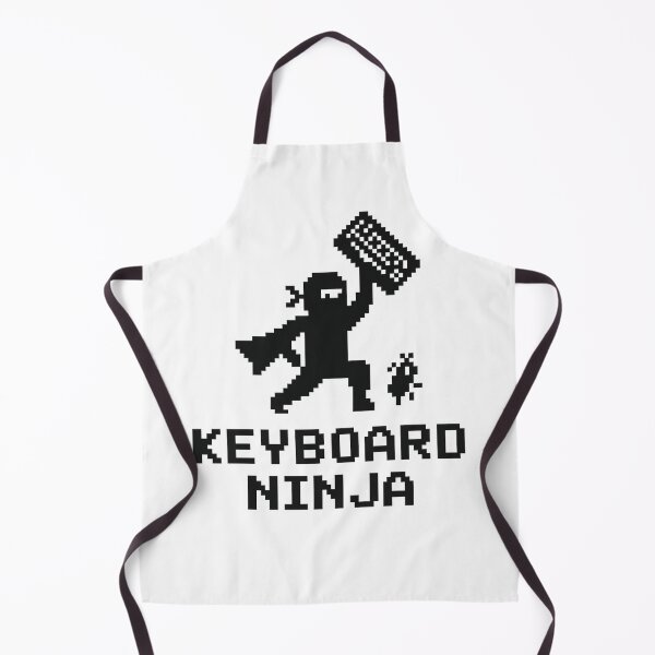 Item preview, Keyboard Ninja | Funny Developer Pixel Art T-Shirt designed and sold by WiserShop.