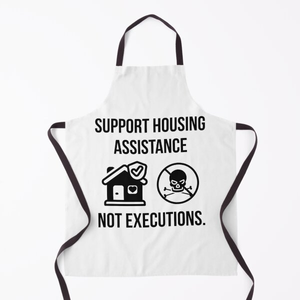 Item preview, Support housing assistance not executions.  designed and sold by Rachel the Artist .