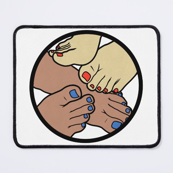 Item preview, Feet Bunch Badge designed and sold by SolefulStickers.