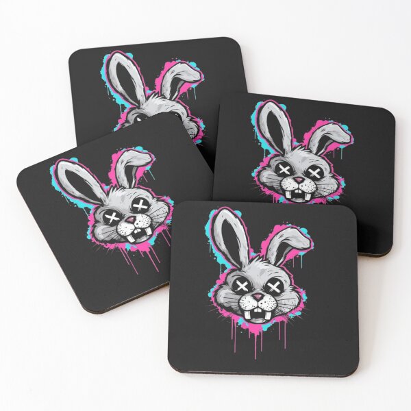 Item preview, bunny dripping colors designed and sold by CanvasRebel.