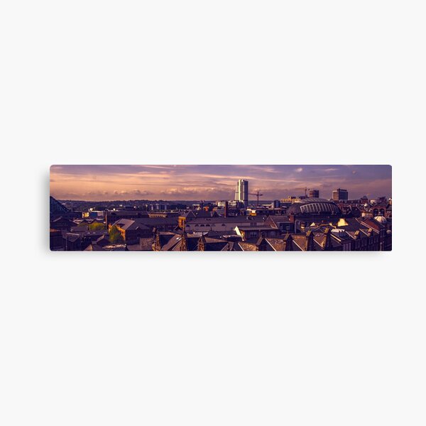 Leeds Skyline at Dusk Canvas Print