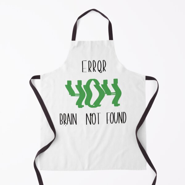 Item preview, Error 404 Brain Not Found, Student & Gamer Gift Idea designed and sold by Anna-Kik.