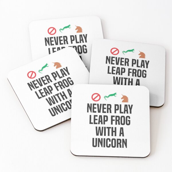 Item preview, Never Play Leap Frog With A Unicorn - Funny designed and sold by Vector-Artist.