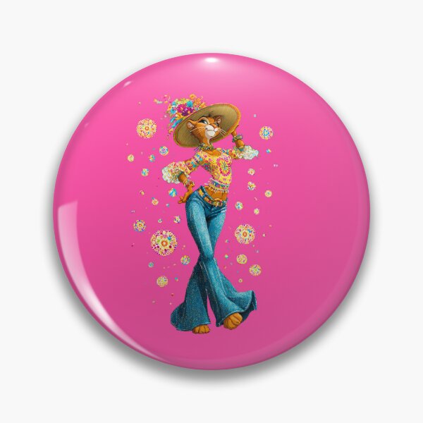 Item preview, Flower Power Cat designed and sold by MYTHIC PEEL STICKERS.