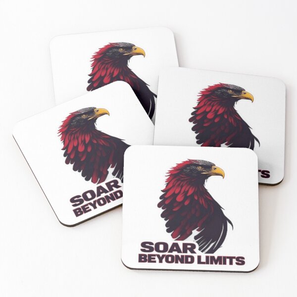 Item preview, SOAR BEYOND LIMITS – Motivational Flying Eagle Design | Inspirational Strength & Freedom Art designed and sold by Gurjeetpixelart.