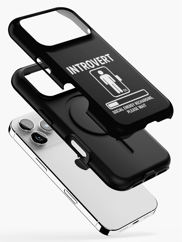 Thumbnail 2 of 4, iPhone Case, Introvert Loading… designed and sold by Paninides.