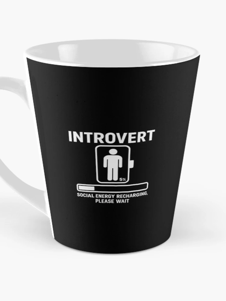 Thumbnail 3 of 4, Coffee Mug, Introvert Loading… designed and sold by Paninides.