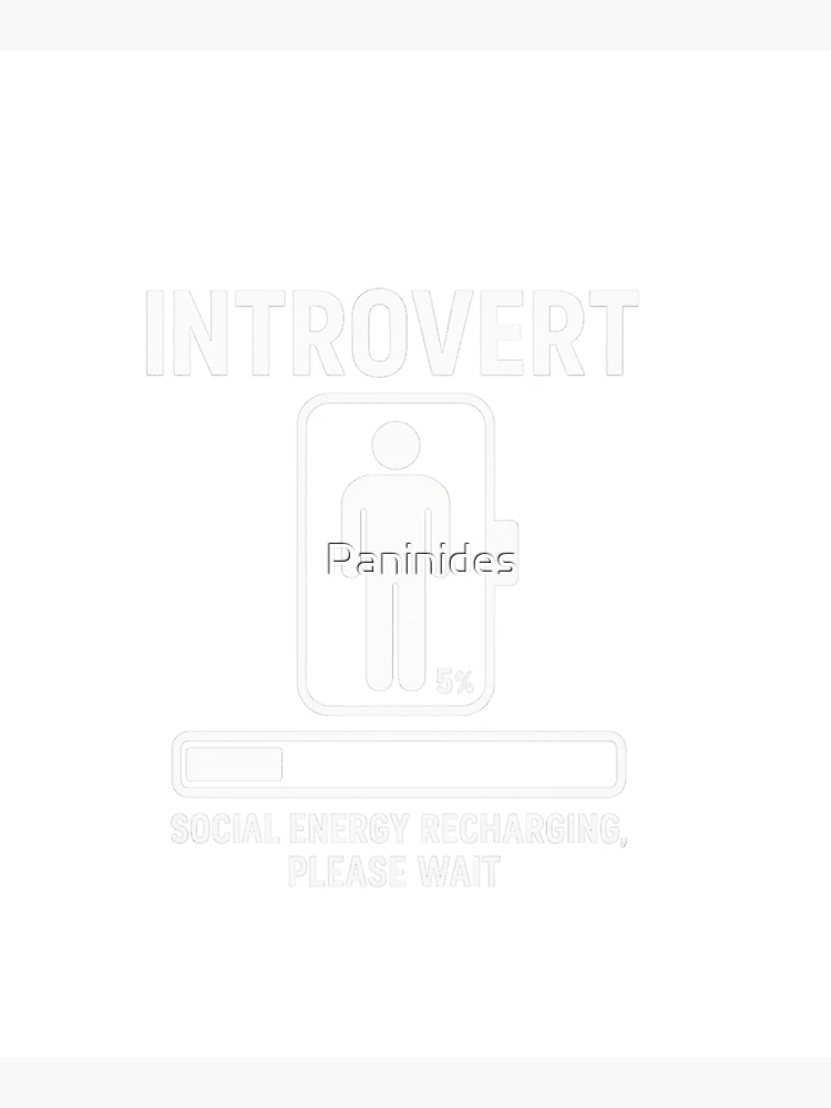 Thumbnail 5 of 5, Tote Bag, Introvert Loading… designed and sold by Paninides.