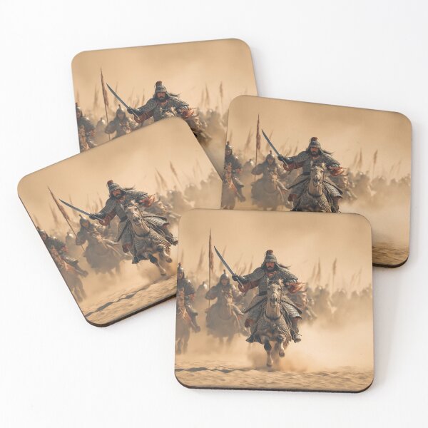 Item preview, The Mongol army rides on horseback to attack designed and sold by KsaveraArt.