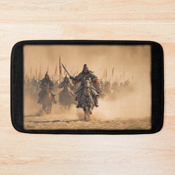 Item preview, The Mongol army rides on horseback to attack designed and sold by KsaveraArt.