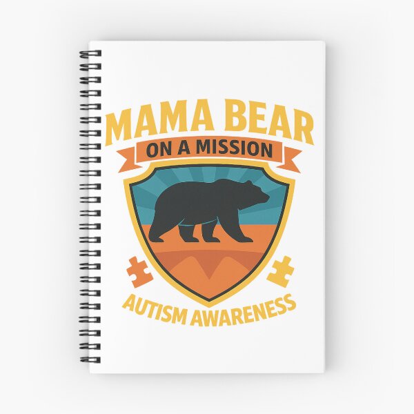 Artikelvorschau, Mama Bär auf einer Mission – Autismus-Bewusstseins-Shirt entworfen und verkauft von QuestandQuirk.