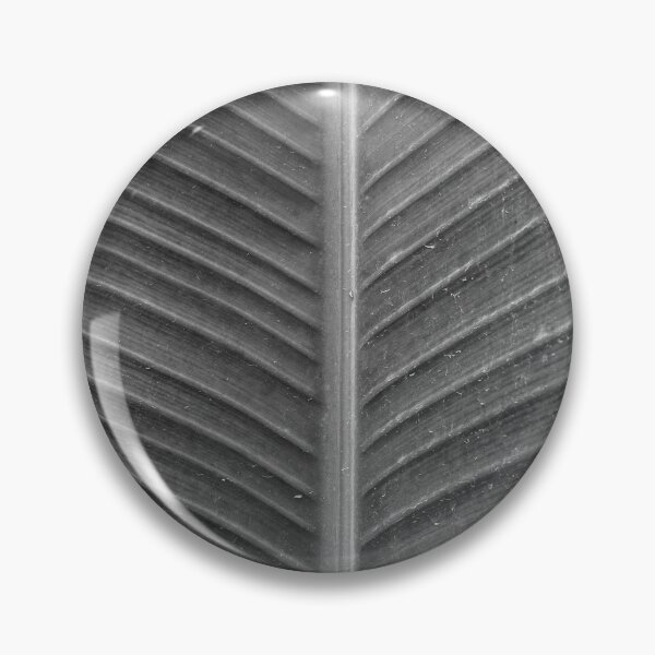 Item preview, Close-Up View of a Textured Natural Leaf in Black and White designed and sold by Nmallia.