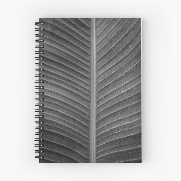 Item preview, Close-Up View of a Textured Natural Leaf in Black and White designed and sold by Nmallia.