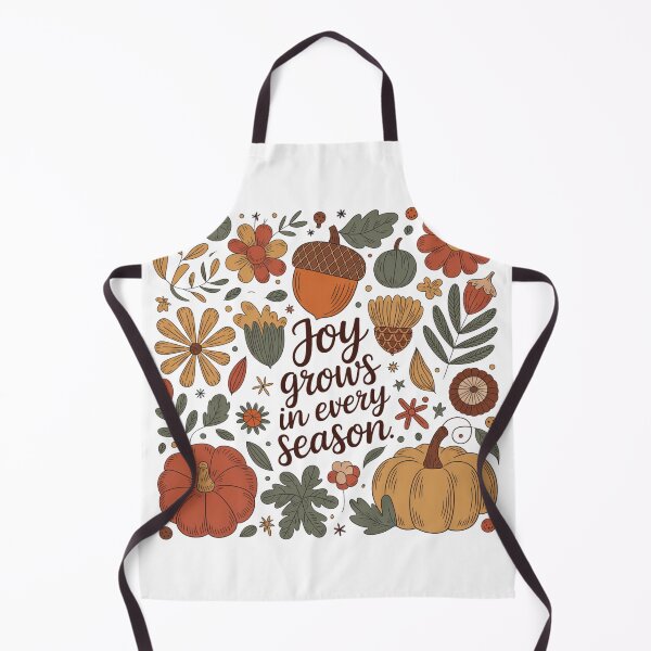 Item preview, Joy Grows in Every Season – Rustic Autumn Acorn & Floral Inspirational Design designed and sold by 5CatDesign.