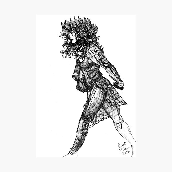 Item preview, Walk tall [Pen Drawn Figure Illustration] designed and sold by Grant Wilson.