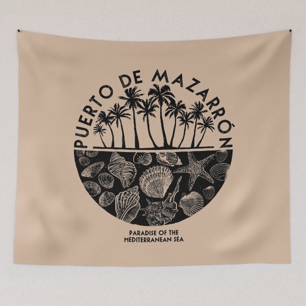 Item preview, Palm Trees and Black Seashells designed and sold by mzrn-souvenirs.