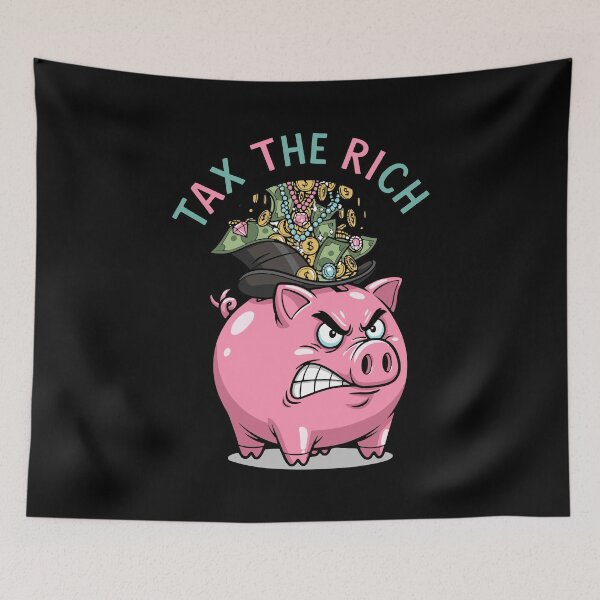 Item preview, Retro Tax The Rich Piggy Bank designed and sold by Echo Dusk.