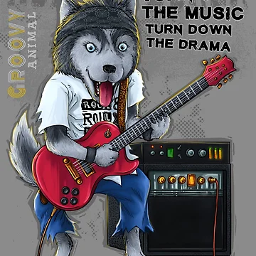 Artwork thumbnail, Husky Rocker by keeveneo