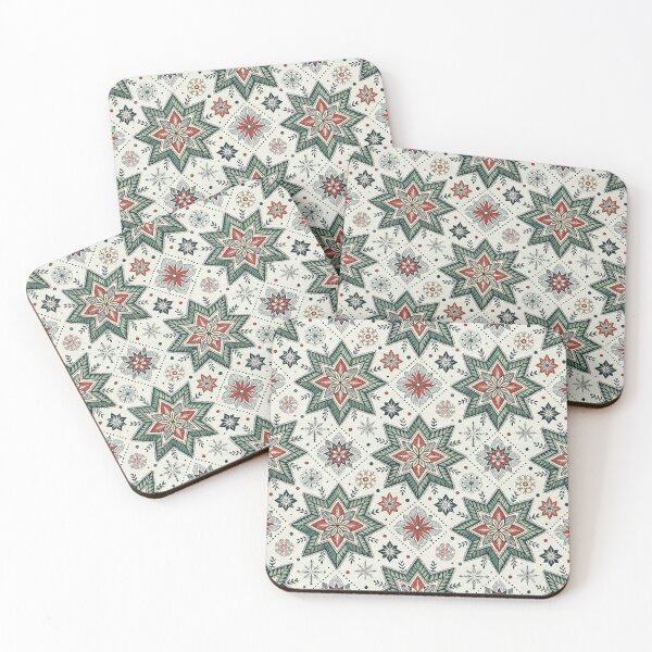 Item preview, Geometric Rosettes & Stars | Nordic Christmas Folk designed and sold by Shuga-Design.