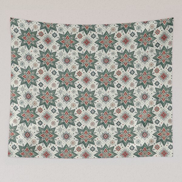 Item preview, Geometric Rosettes & Stars | Nordic Christmas Folk designed and sold by Shuga-Design.