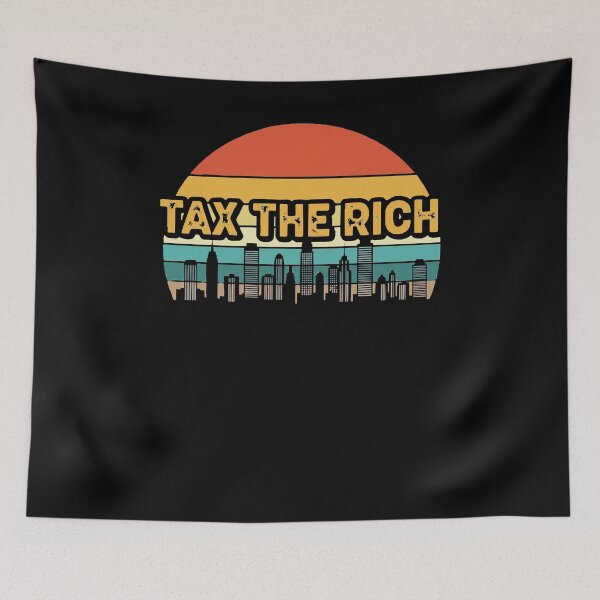 Item preview, Retro Tax The Rich Sunset City designed and sold by Echo Dusk.