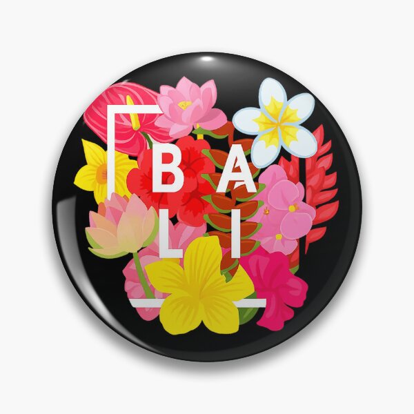 Item preview, Flowers of Bali Word Art - Bali Indonesia Souvenir designed and sold by SouthsPacific.