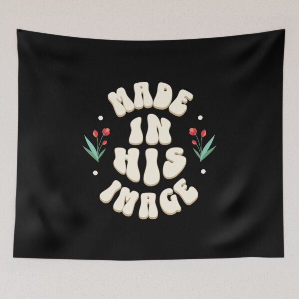 Item preview, Made In His Image - Christian Typography Design designed and sold by OrtegaGrace.