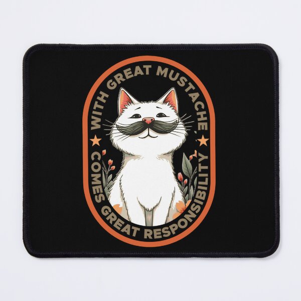 Item preview, With Great Mustache Comes Great Responsibility designed and sold by SkylarReily.